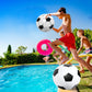 4 Pack Giant Inflatable Soccer Ball 27 Inch Large Beach Balls Bulk Toys
