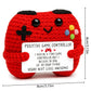 ZZOZPOP 1-Piece Handmade Crochet Game Controller Plush, Positive Game Controller Gift, Emotional Support Crochet, Ideal for Teen Gifts & Birthday