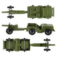 TimMee Combat Patrol Willys & Artillery - OD Green 4pc Playset USA Made