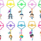 Mattel Kpop Demon Hunters Figure with Accessory and Card, 9cm Toys of Favorite Movie Characters to Collect (Styles May Vary), JRN57