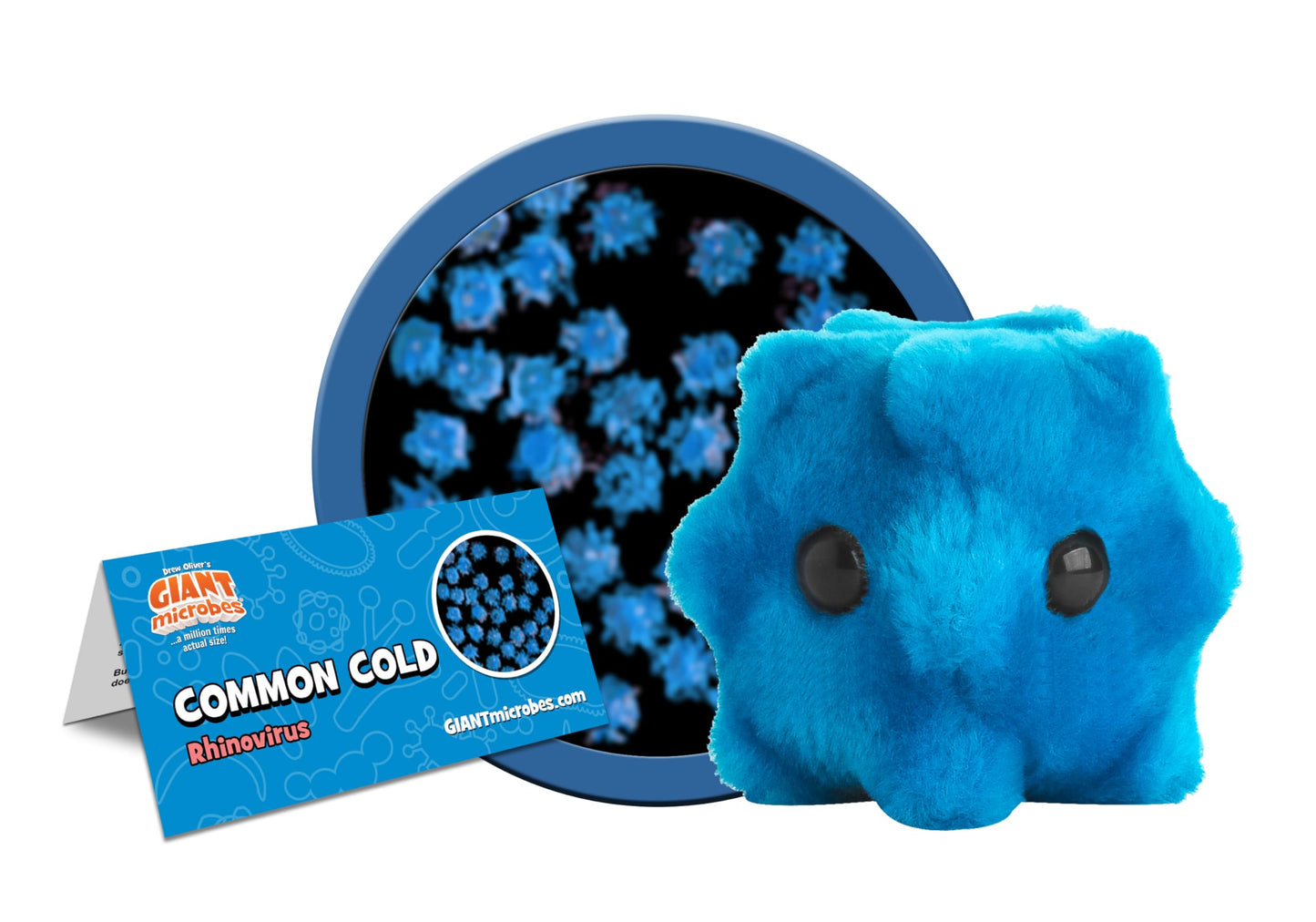 GIANTmicrobes Common Cold Plush, Pediatrician Gifts, School Nurse Gifts, Cold Care Package, Present for Sick Friend, Funny Doctor Gift, Biology Gift