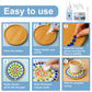 WAN2TLK Mosaic Craft Kit, Mosaic Glue and Grout, Applicator, Gloves, for Mosaic Tiles, Glass, Coaster Art, Home Decoration (White Grout)