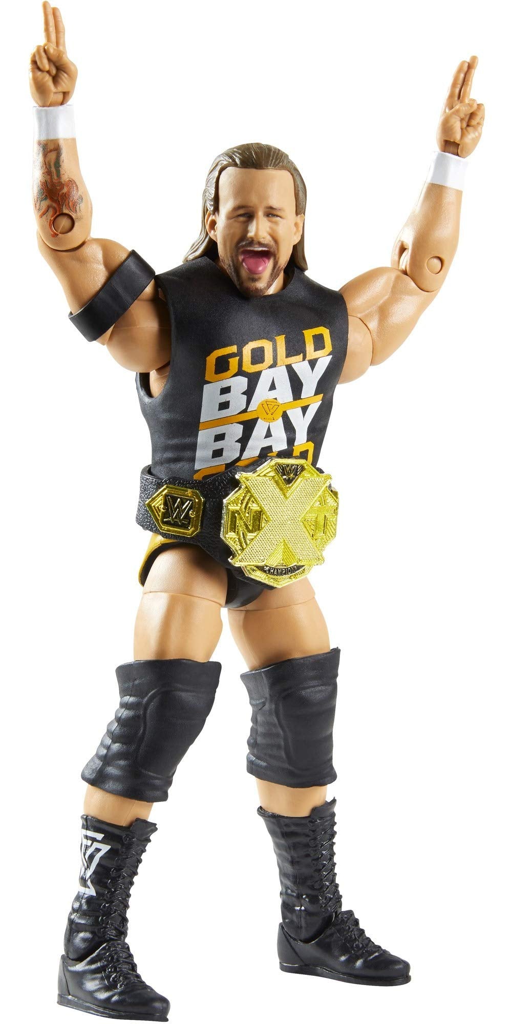 WWE Christian Fan TakeOver 6-in Elite Action Figure with Fan-voted Gear & Accessories, 6-in Posable Collectible Gift for WWE Fans Ages 8 Years Old