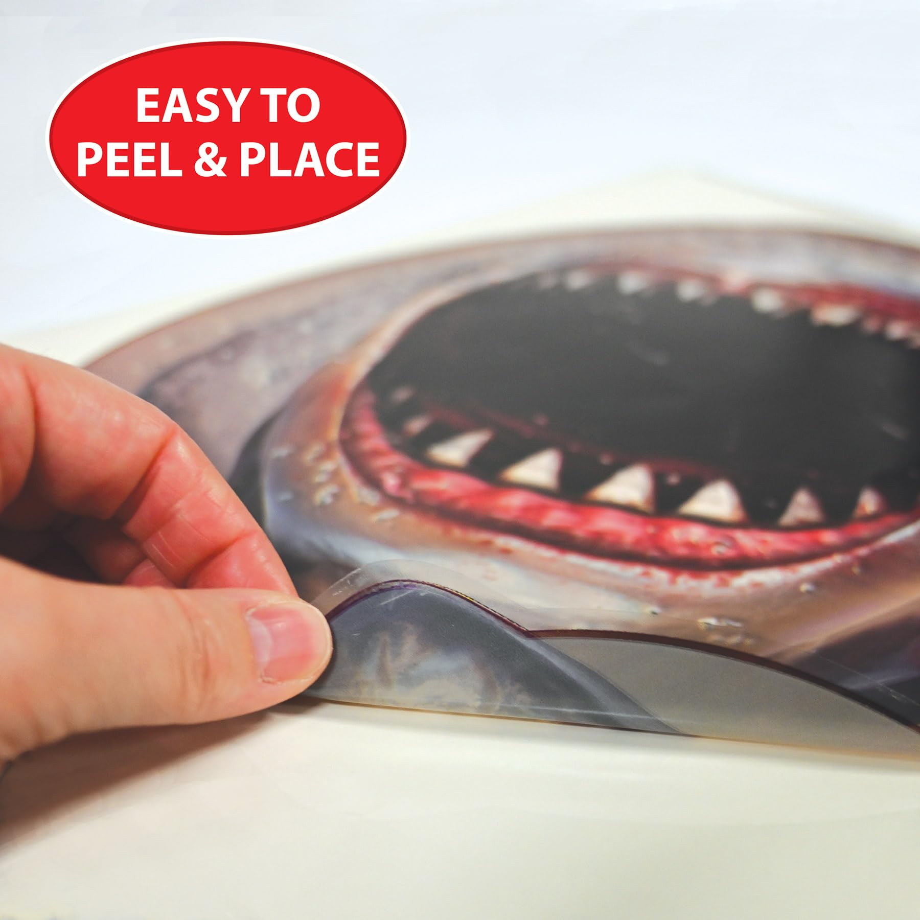 Shark Toilet Topper Peel 'N Place Party Accessory (1 count) (1/Sh)