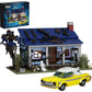 Evil House Building Set, Deadly Darkness House Compatible with Lego Halloween Horror House with Movable Car Haunted House Toy Model, Collectible Gift