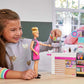 Barbie Coffee Shop with Blonde Curvy Doll and 20+ Realistic Play Pieces: Coffee Shop, Coffee-Smoothie Maker, Milk, Syrup, Coffee & Smoothie Cups &
