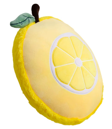 YONLIT Lemon Plush Pillow Cute Fruit Stuffed Animal Soft Plushie Snuggly Hugging Pillow Toy Gifts for Kids Brithday Lemon Lover and Christmas 12.6