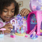 Polly Pocket Travel Toy, Gumball Bear Playset with 2 Micro Dolls & 26 Surprise Accessories, Animal Toy Compact