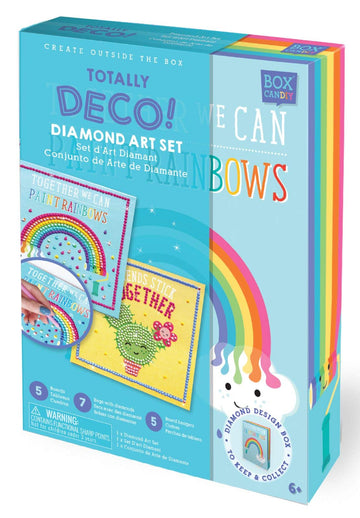 BOX CANDIY Totally Deco Rainbow Diamond Dazzling Gems Art Kit to Make, Display and Share