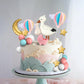 Gender Reveal Cake Topper Storks Cake Decorations Cloud Star Moon Hot Air Balloon Pink Blue Balls for Birthday Gender Reveal