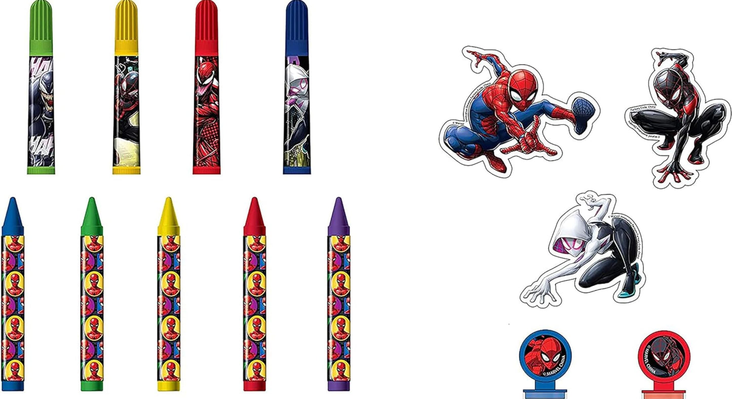 Creative Spiderman Complete Art Kit - Coloring, Painting & Drawing Supplies - Perfect for Home, School, Parties or Travel