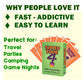Tapped Four Original Card Game for 2-8 Players, Fast Strategy Game