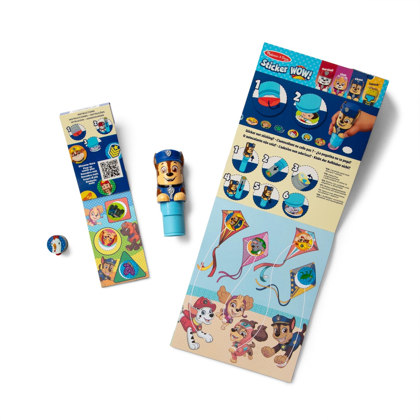 Melissa & Doug Sticker Wow! PAW Patrol Chase, Stamper Activity Book Toy
