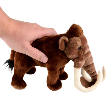 Rhode Island Novelty Prehistoric Wooly Mammoth, Soft Dinosaur Stuffed Animal for Kids, 10 Inch