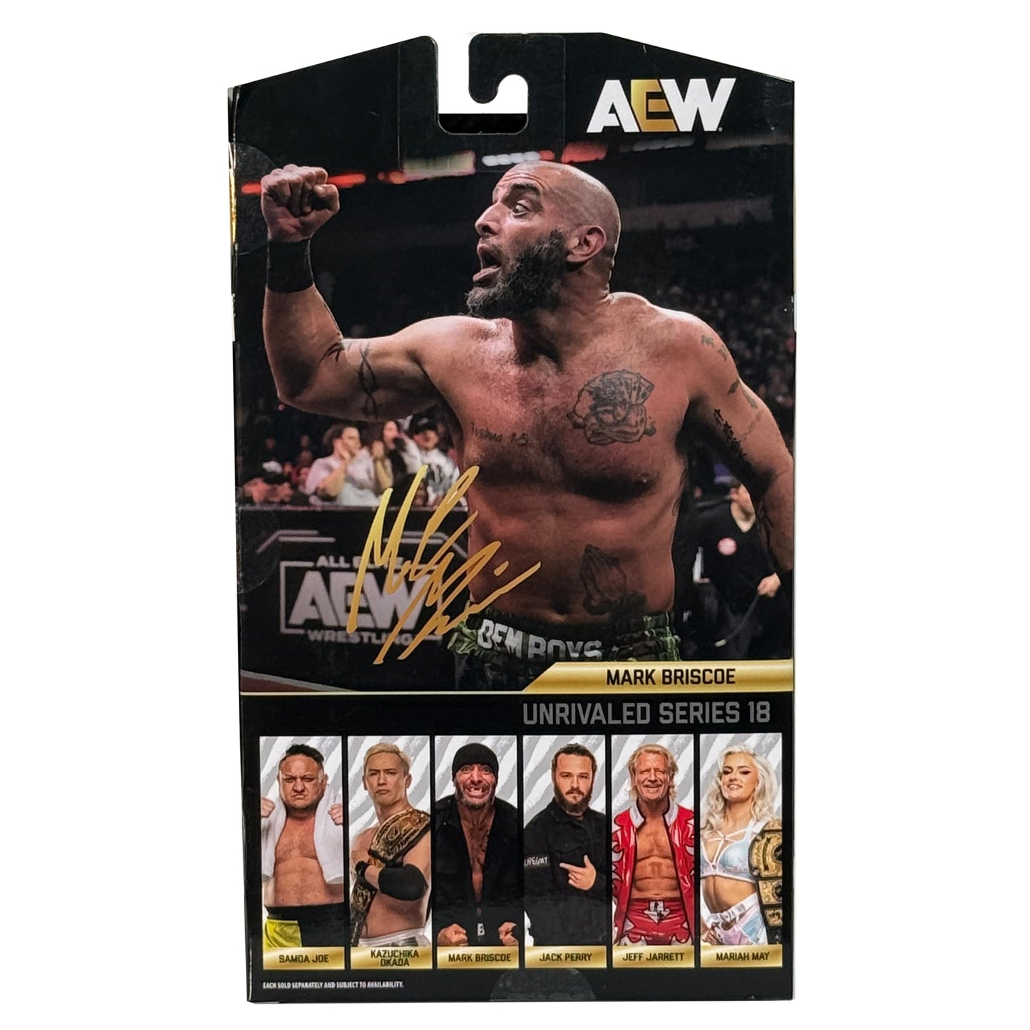 AEW Mark Briscoe Unrivaled 18 Toy Wrestling Action Figure
