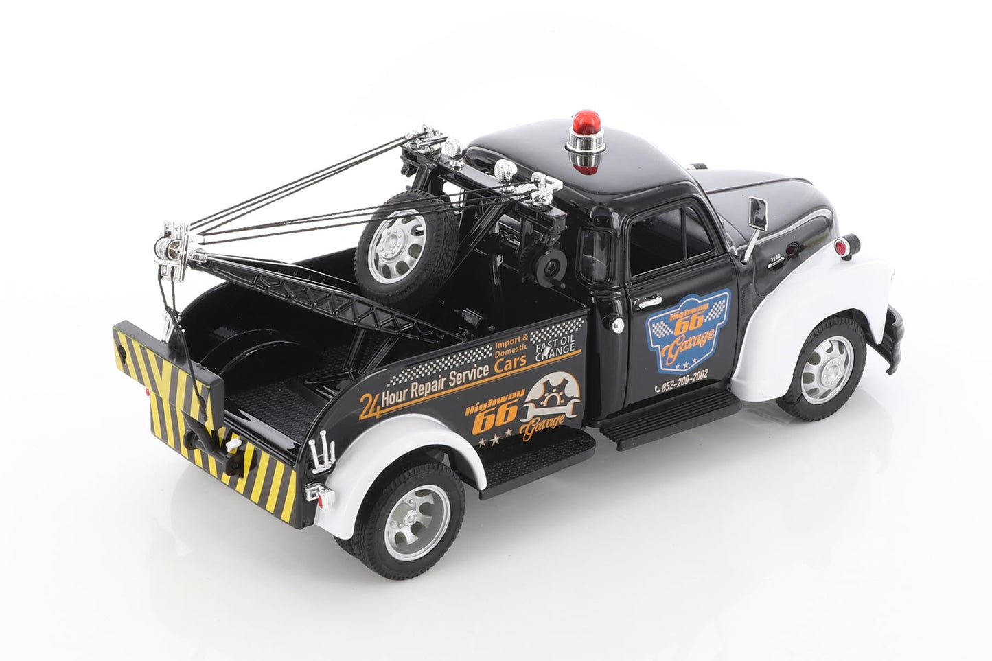 Welly 1953 Chevy Tow Truck 22086S/4D - 1/24 Scale Diecast Model Car (Black)