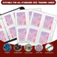 Trading Card Binder 50 Pages 400 Pockets Compatible with TCG, MTG, Yu-Gi-Oh Cards, Portable Waterproof PU Card Holder, Collectible Card Album for