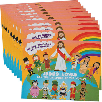 Fun Express Jesus & The Children Magnet Craft Kit - DIY Christian Craft Kids - Perfect Sunday School Church Events Religious Education & Home