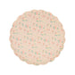 Meri Meri Floral Paper Plates (Pack of 8), Floral Disposable Plates for Party, Scalloped Edge, 2 Sizes (Dinner and Side)
