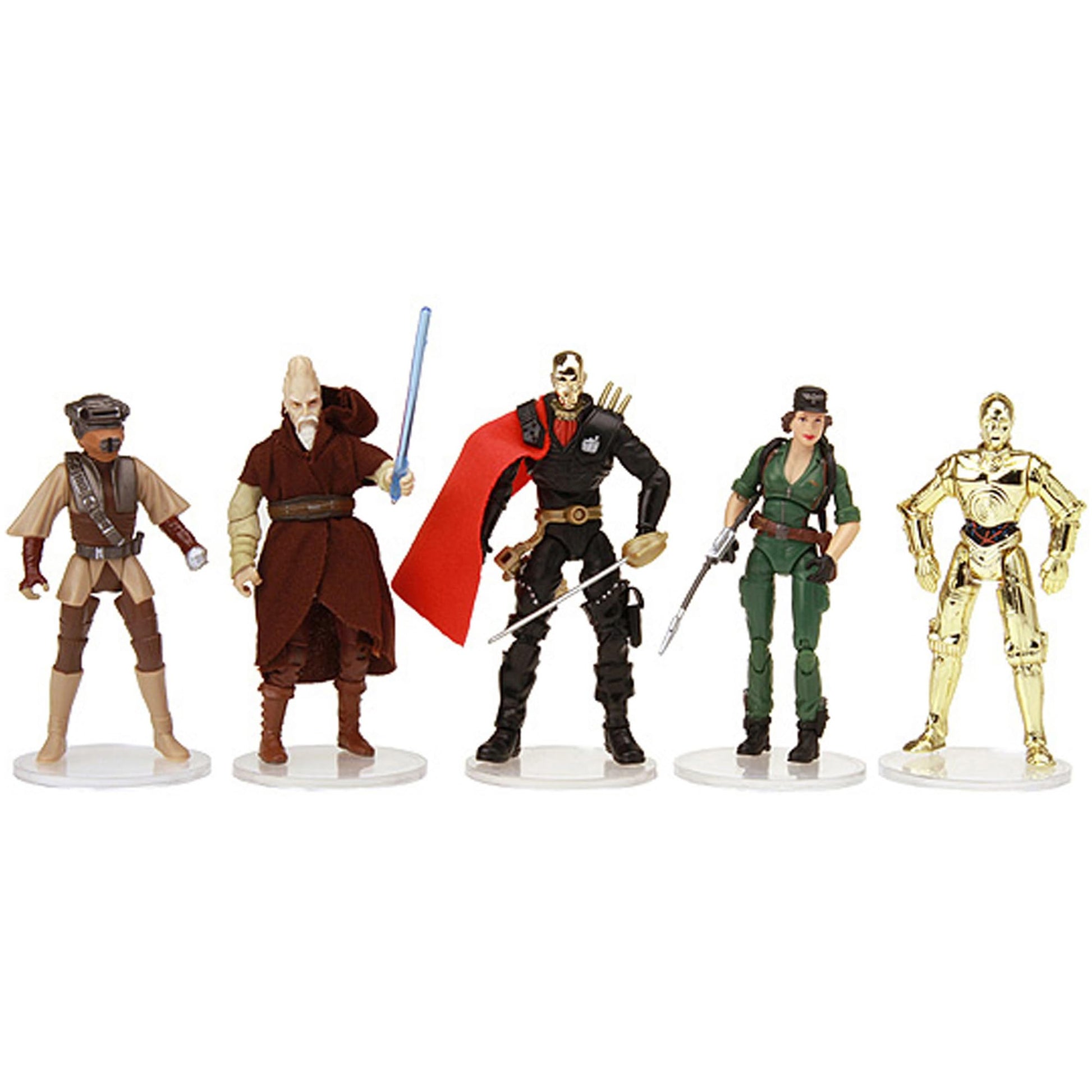 Protech AFS-1C Clear Action Figure Stands for Modern, 1995 - Present, 3.75" Star Wars Figures, 2" Wide, 3/32" Peg, 100-Pack