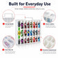 FULLCASE Toys Organizer Storage Compatible with Hot Wheels Car, Container for Matchbox Cars, Mini Toy, Small Dolls, Double Sided Carrying Box