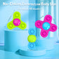 Guibola Suction Cup Spinner Bath Toys for 1 Year Old Boy Girl, 3 Pcs Spinning Bath Toys for Toddlers 1-3