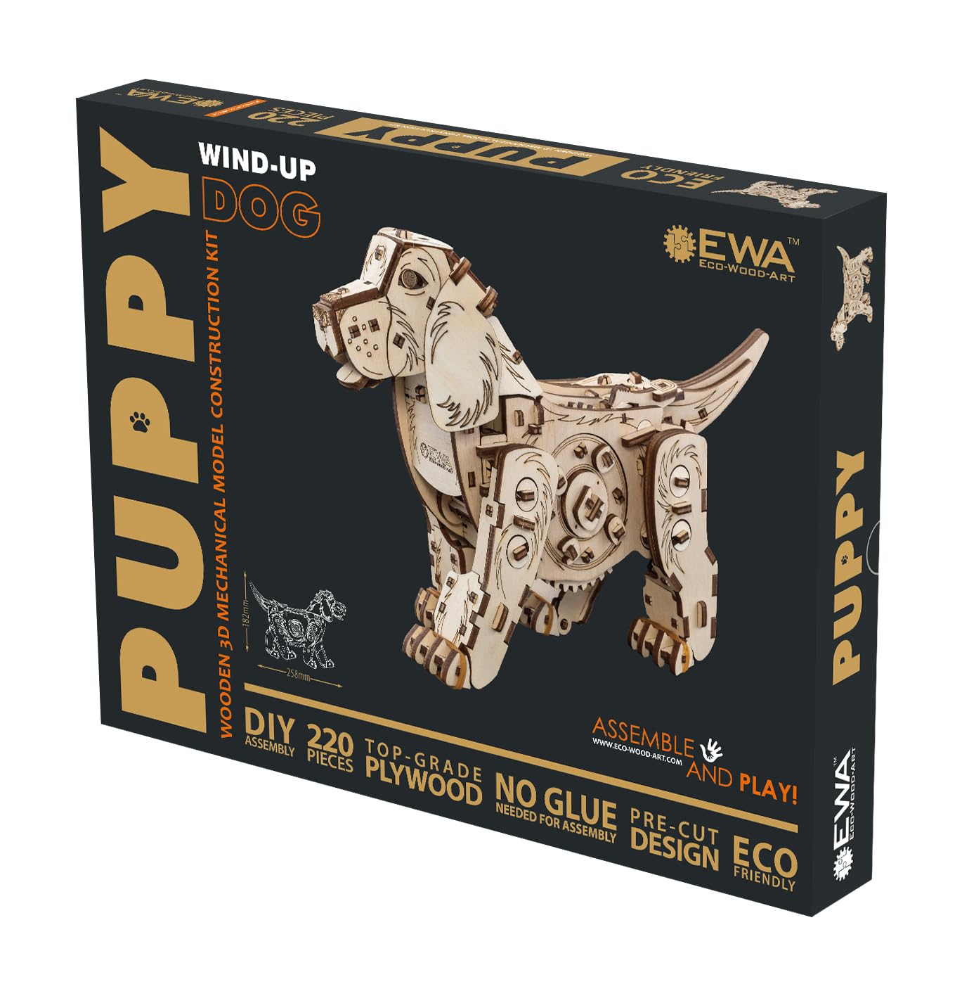 EWA Eco-Wood-Art Eco Wood Art 3D Puzzle Puppy