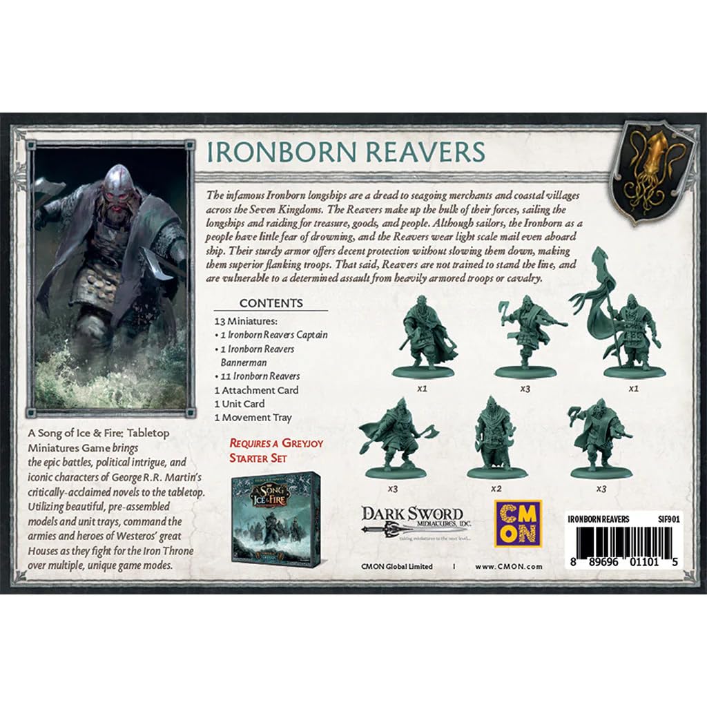 CMON A Song of Ice & Fire Ironborn Reavers Unit Box