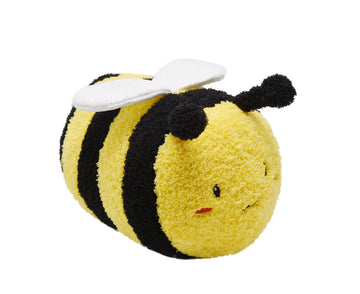 YONLIT Fuzzy Bumblebee Stuffed Animal with Smile Face and White Wings Super Cute Plush Bee Toy Excellent Gifts for Kids or Honey 12 Inch
