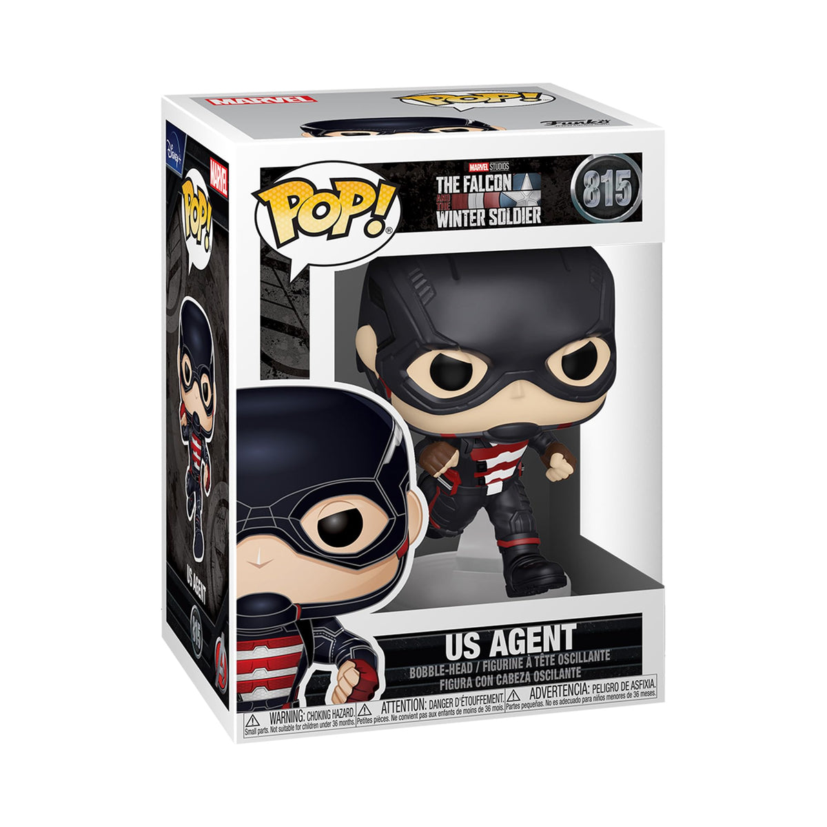 Funko POP Marvel: Falcon and The Winter Soldier - U.S. Agent, Multicolor, Standard