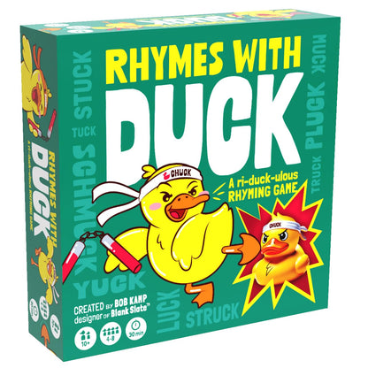Gray Matters Games Rhymes with Duck Board Game - Fun Wordplay Game for Families and Parties