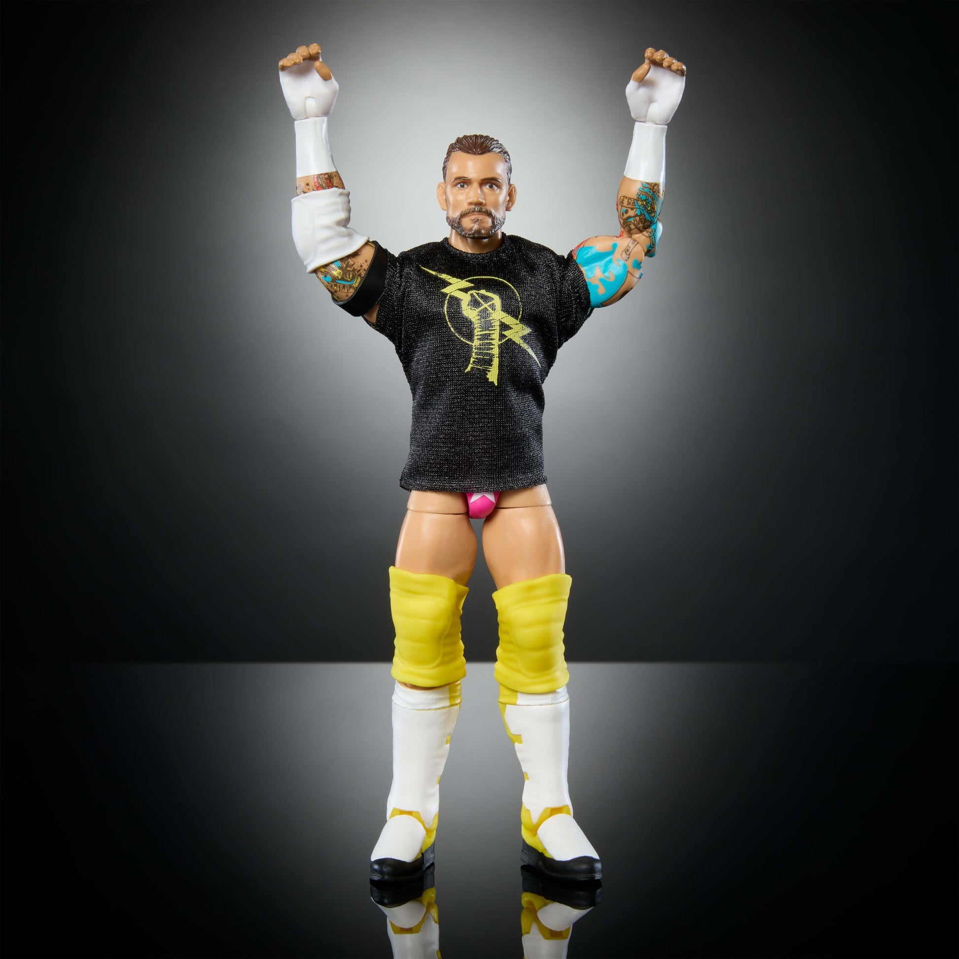 Mattel WWE Elite Action Figure & Accessories, Series #113 6-inch Collectible 6-inch Collectible CM Punk with 25 Articulation Points & Swappable Hands