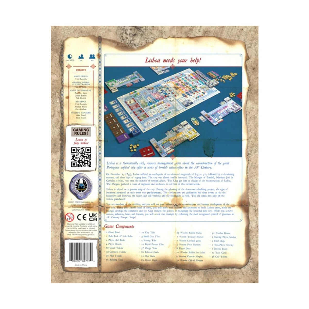 Eagle-Gryphon Games Lisboa Board Game