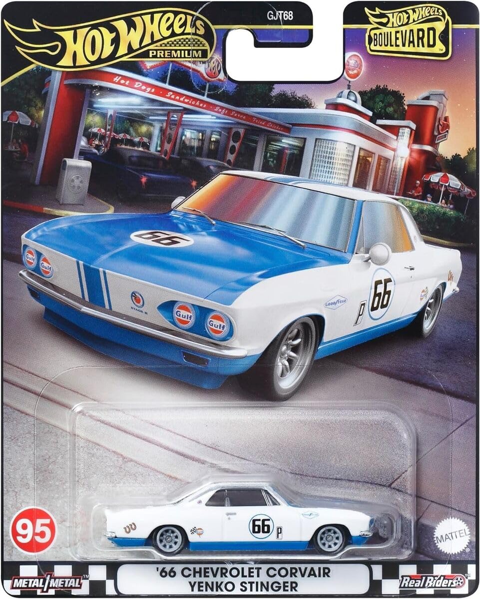Matchbox Hot Wheels Premium '66 Chevrolet Corvair Venko Stinger #95, Boulevard Series