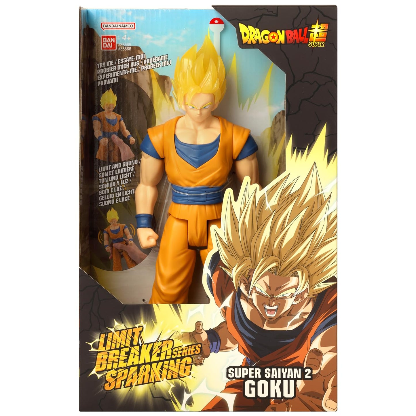 Limit Breaker Series Sparking - Dragon Ball - Super Saiyan 2 Goku, 12" Action Figure