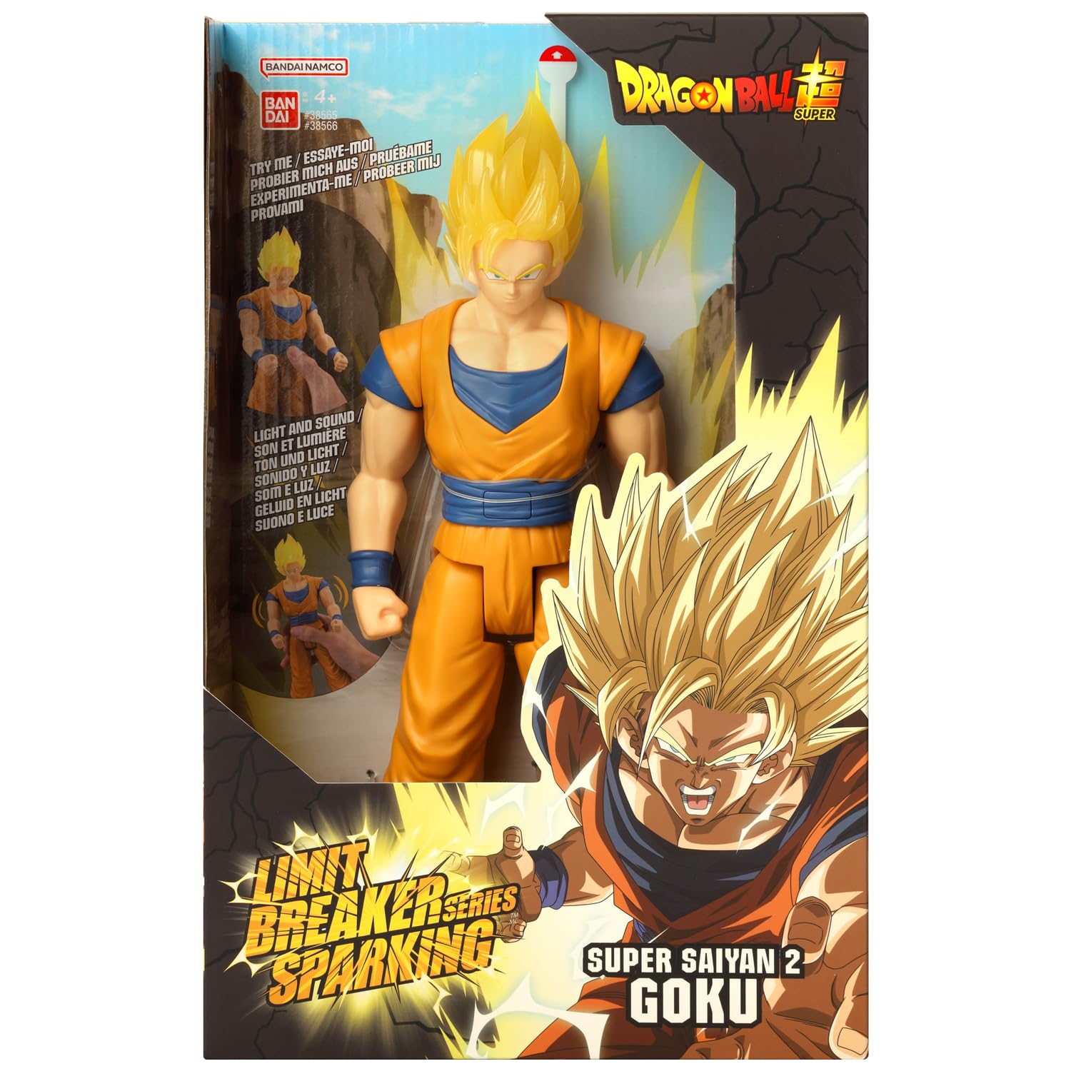 Limit Breaker Series Sparking - Dragon Ball - Super Saiyan 2 Goku, 12" Action Figure