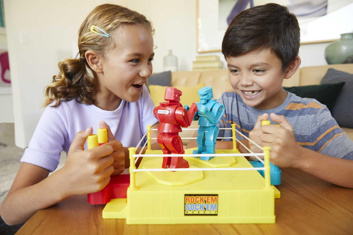 Mattel Games Rock 'Em Sock Em Robots: You Control the Battle of the Robots in a Boxing Ring!