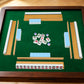 Magnetic Wooden Mahjong Racks with Pushers Set of 4, Including 4 Magnetic Racks, 4 Pushers, 40 Chips, 4 Dice, Mahjong Rack Bags,Chip Dice Bundle