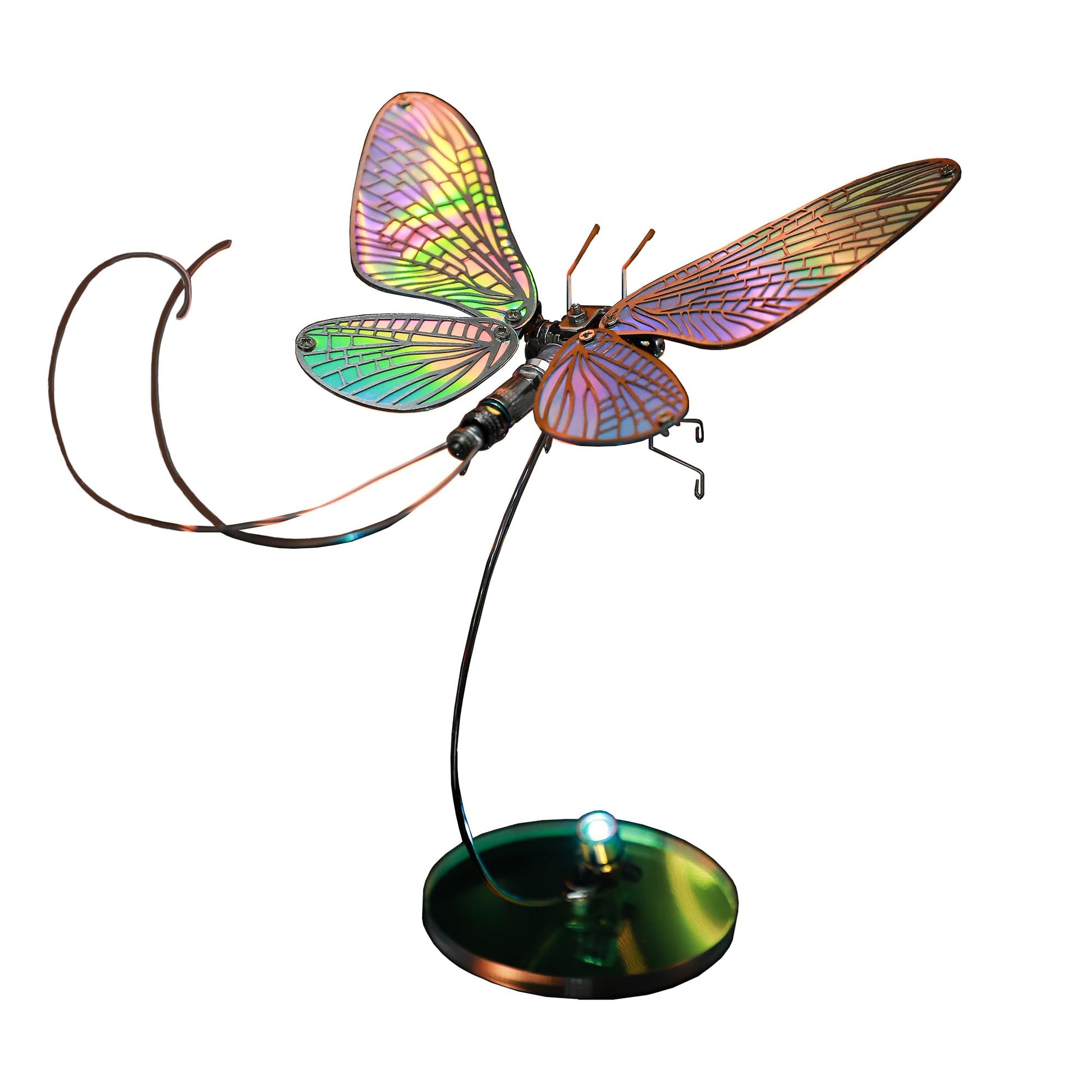 Arcynix Mostarle Mayfly 3D Metal Puzzle Kit, 126 Pieces Magnetic DIY Cyberpunk Insect Model, Mechanical Sculpture for Adults and Teens 14+, Collectors