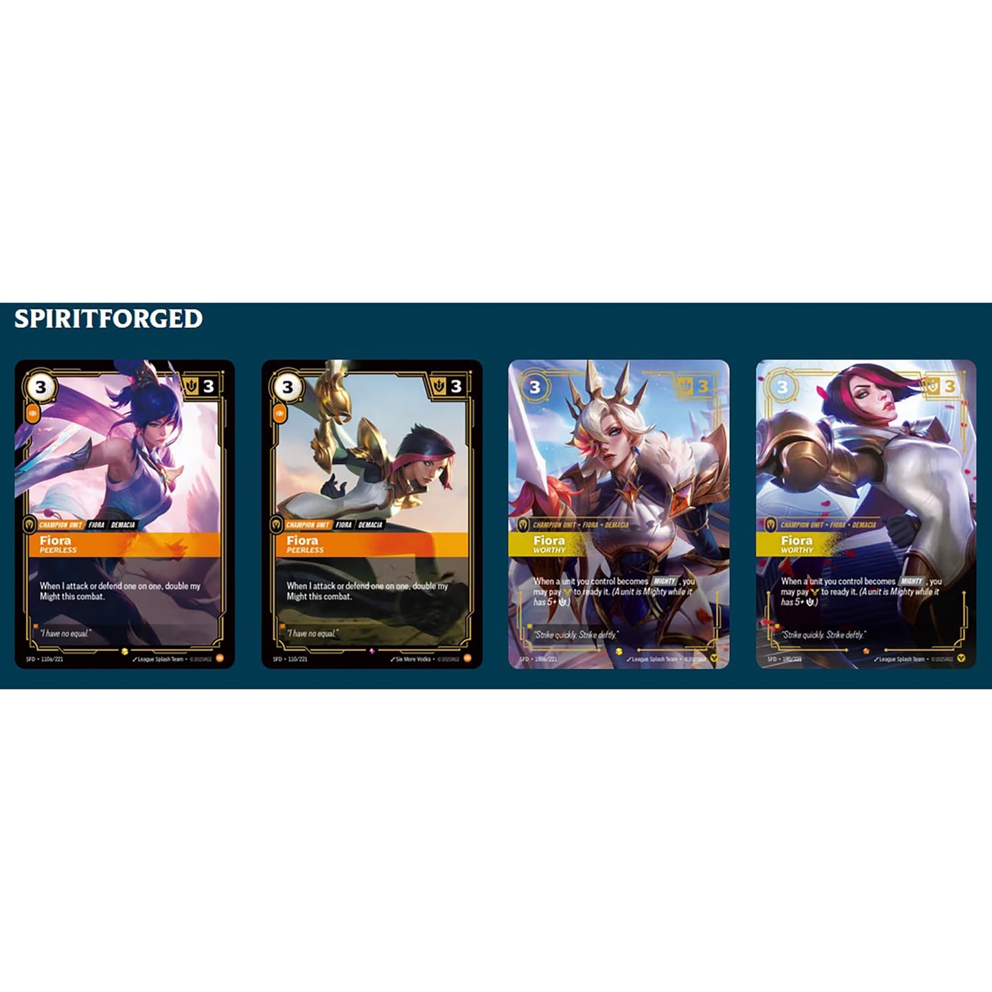 Riftbound: League of Legends TCG Spiritforged - Champion Deck: Fiora - Ready-to-Play Character, Trading Card Game, Deck-Building, Powerful Stat Boosts