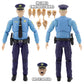 Figures Toy Company Ultimate 6.5 Inch Police Officer Figure with Deluxe Articulation