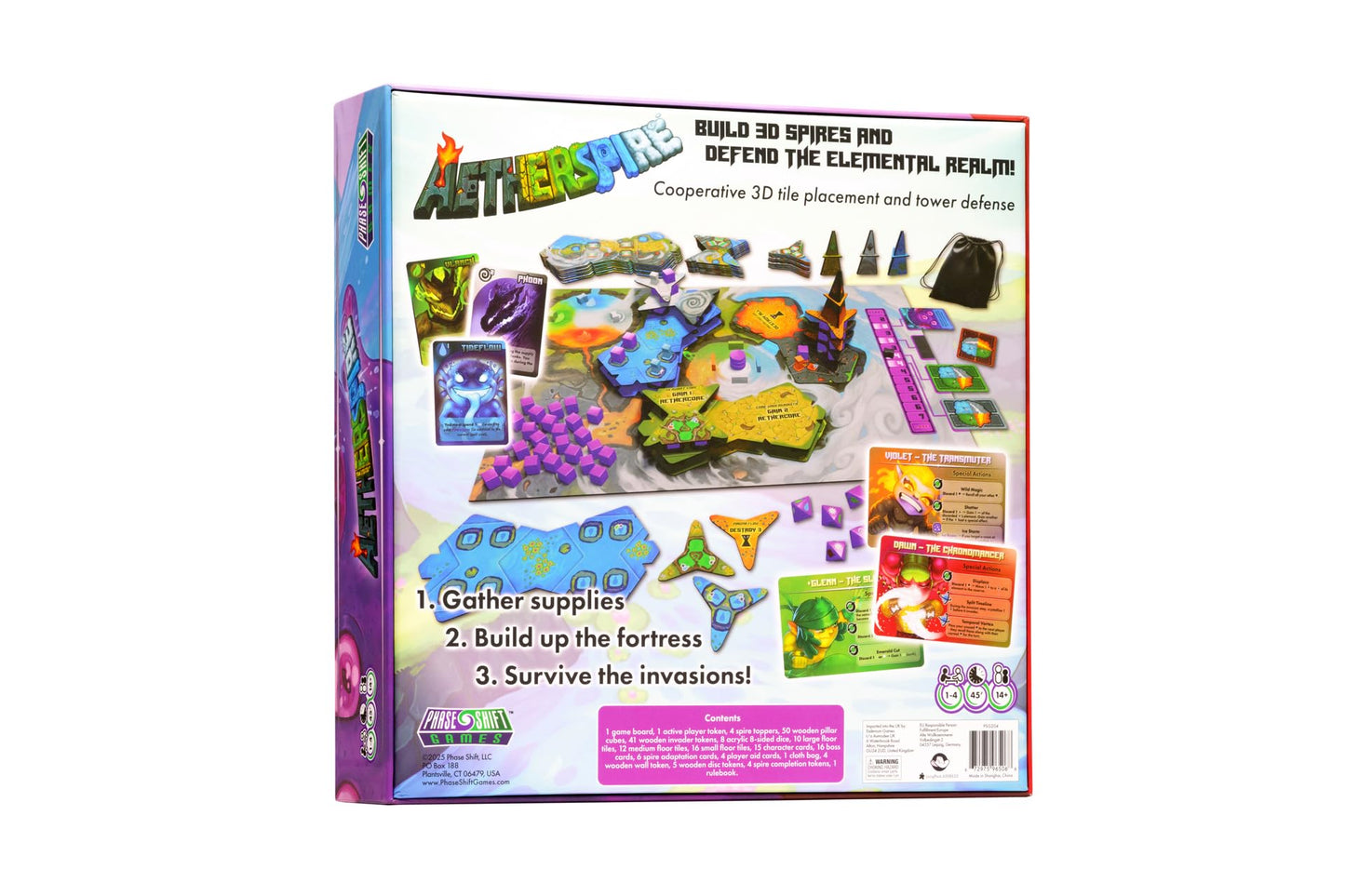 Aetherspire by Phase Shift Games, Cooperative 3D Tower Defense Board Game