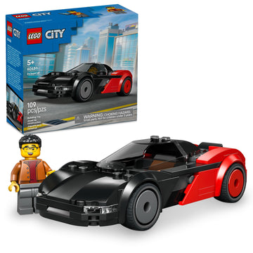 LEGO City EV Supercar Building Toy for Kids - Pretend Play Set for Boys & Girls, Ages 5+ - Sports Car Toy W/Driver Minifigure - Gift Idea for