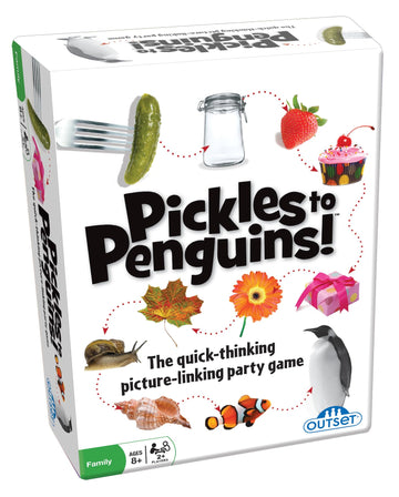 Pickles to Penguins! The Quick-Thinking Picture-Linking Party Game - for 2 or More Players Ages 8 and up by Outset