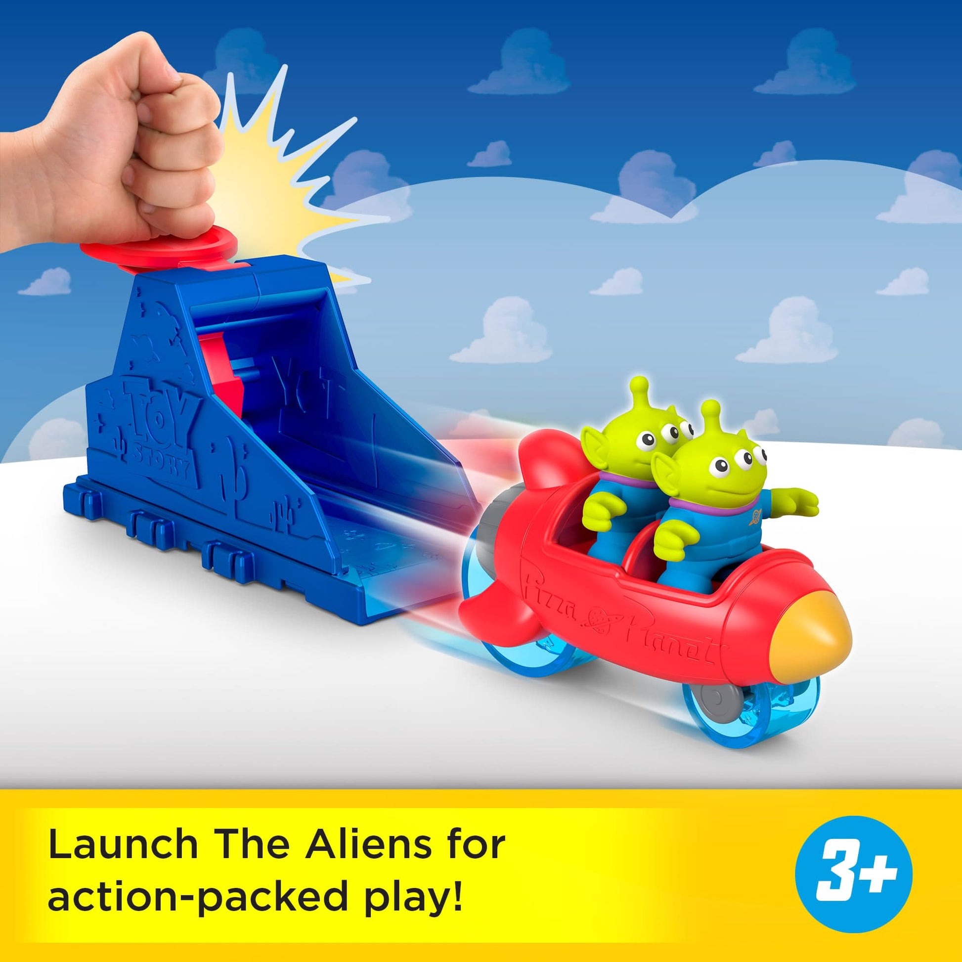 Fisher-Price Story Imaginext Toy Launcher Set with Alien & Vehicle