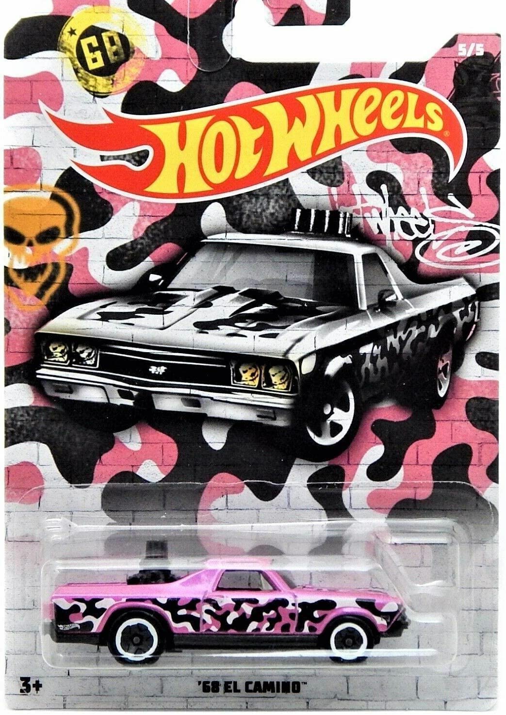Hot Wheels Mattel 2019 Urban Camo Series Complete Bundle of 5 Die?Cast Vehicles, Camouflage Graphics, 1:64 Scale, Ages 3+