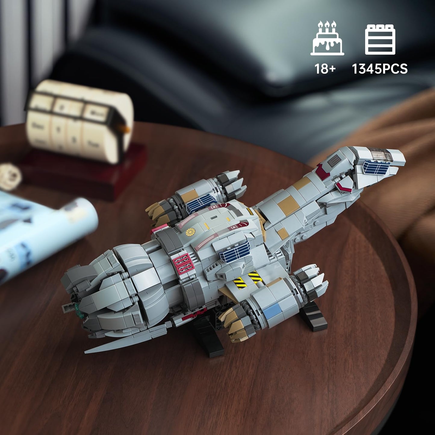Firefly-Class Spaceship Building Set, Sci-Fi Space Wars Ship Model Toys, Compatible with Lego, Collectible Creative Building Blocks for Adults, Aged