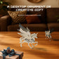 Kolotesame Mythical Unicorn 3D Metal Puzzle Model for Adults, DIY Animal Sculpture 3D Model Kit Immersive Creative Building Model Art Desk Decor
