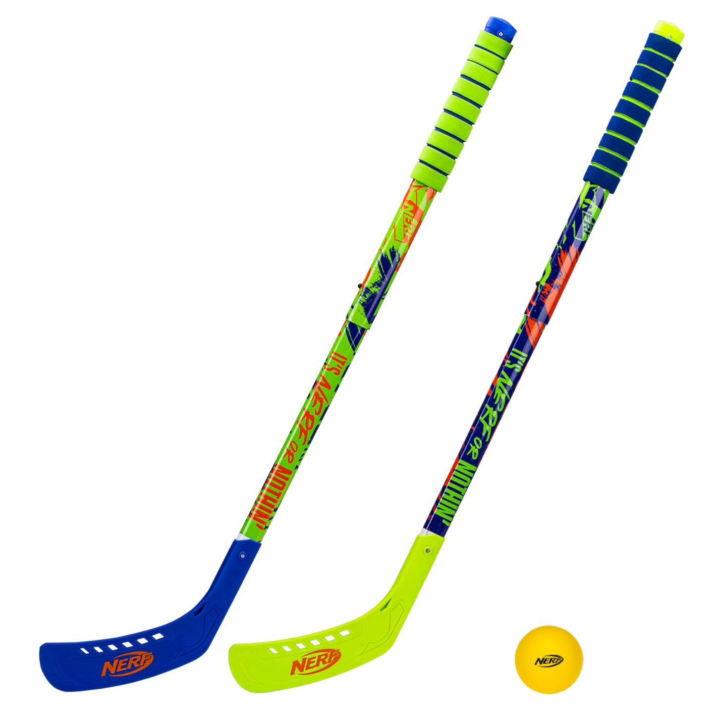 Franklin Sports Nerf Proshot Hockey Sticks + Ball Set