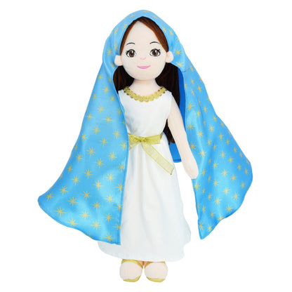 June Garden 14" Plush Religious Figure - Lady of Guadalupe Catholic Blessed Virgin Mary - Virgen de Guadalupe